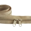 Taśma Suwakowa Zamek 5mm BEŻ - 1mb + 2 SUWAKI